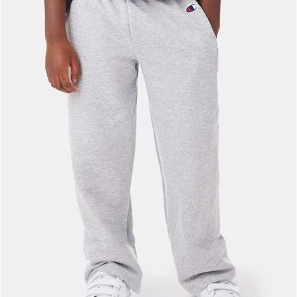 Powerblend® Youth Open-Bottom Sweatpants with Pockets Thumbnail