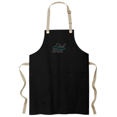 Cheft Brad Canvas Full-Length Two-Pocket Apron Thumbnail
