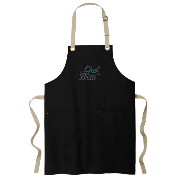 Cheft Brad Canvas Full-Length Two-Pocket Apron Thumbnail